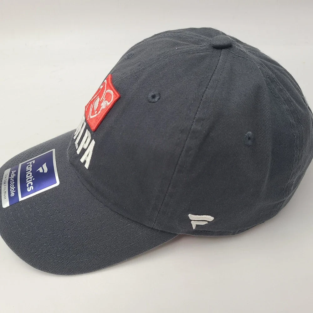 NFLPA Hat Strapback Fanatics Grey Red White NFL Players Association Football Men